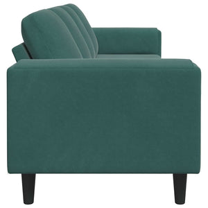 vidaXL Living Room Sofa Dark Green 250 x 77 x 76 cm