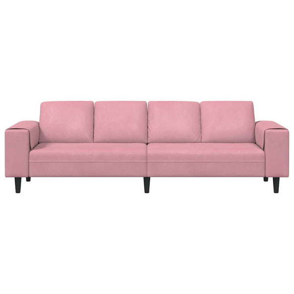 vidaXL Living Room Sofa Pink 250 x 77 x 76 cm