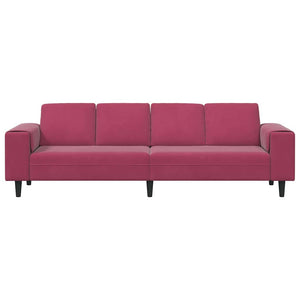 vidaXL Living Room Sofa Wine Red 250 x 77 x 76 cm