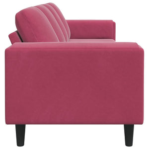 vidaXL Living Room Sofa Wine Red 250 x 77 x 76 cm