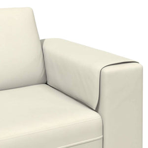 vidaXL Living Room Sofa Cream 250 x 77 x 76 cm