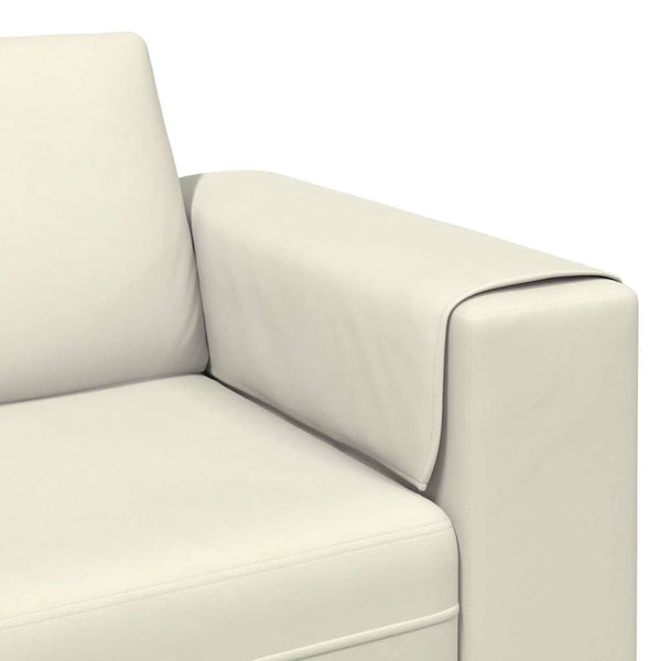 vidaXL Living Room Sofa Cream 250 x 77 x 76 cm