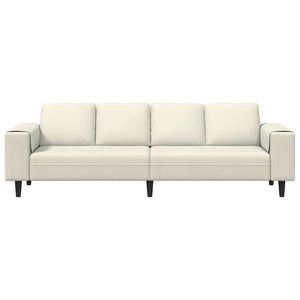 vidaXL Living Room Sofa Cream 250 x 77 x 76 cm