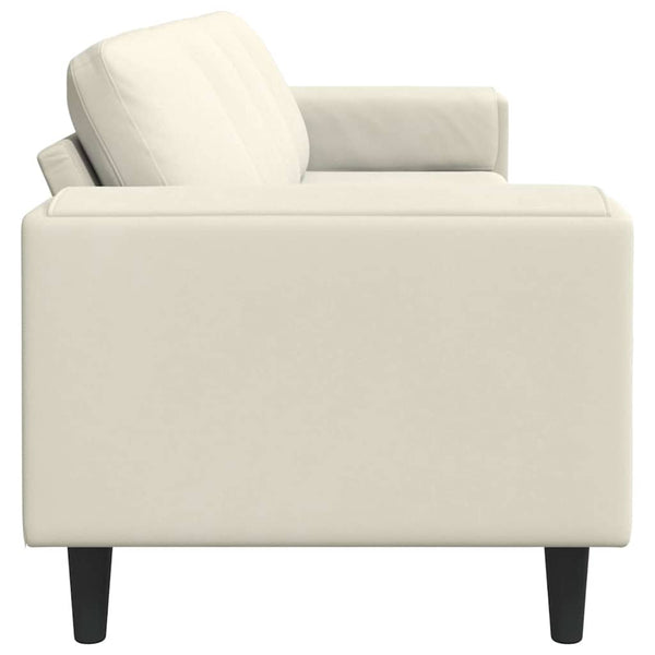 vidaXL Living Room Sofa Cream 250 x 77 x 76 cm