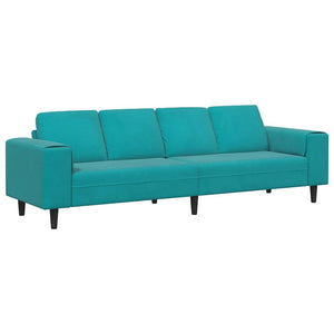 vidaXL Living Room Sofa Turquoise 250 x 188 x 76 cm