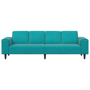 vidaXL Living Room Sofa Turquoise 250 x 188 x 76 cm