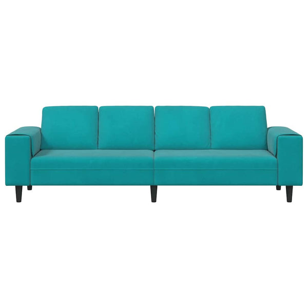 vidaXL Living Room Sofa Turquoise 250 x 188 x 76 cm