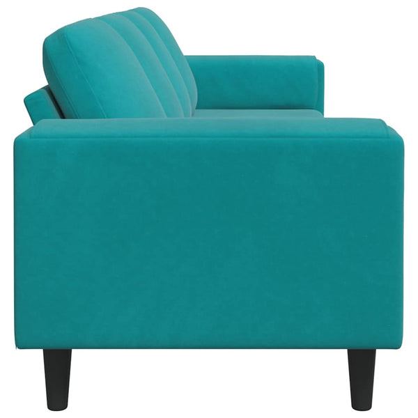 vidaXL Living Room Sofa Turquoise 250 x 188 x 76 cm
