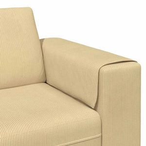 vidaXL Sofa Grey-Green 250 x 77 x 76 cm Corduroy