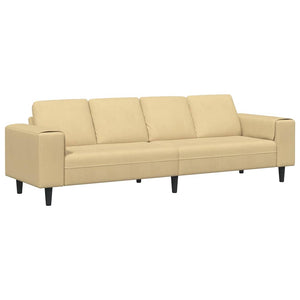 vidaXL Sofa Grey-Green 250 x 77 x 76 cm Corduroy