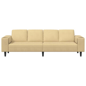 vidaXL Sofa Grey-Green 250 x 77 x 76 cm Corduroy