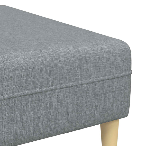 vidaXL Living Room Sofa 3 Piece Light Gray Polyester