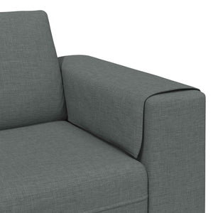 vidaXL Living Room Sofa 3 pcs Dark Grey Polyester