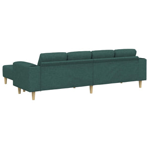 vidaXL Living Room Sofa 3 pcs Dark Green Polyester