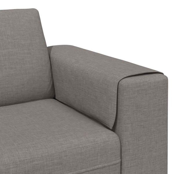 vidaXL Living Room Sofa 3-piece Taupe Polyester