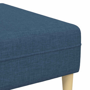 vidaXL Living Room Sofa 3 pcs Blue Polyester