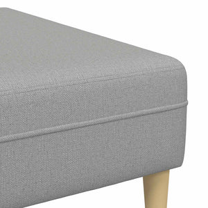 vidaXL Living Room Sofa 3 pcs Cloud Grey 250 x 188 x 76 cm Polyester