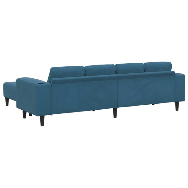 vidaXL Living Room Sofa 3 pcs Blue 250 x 188 x 76 cm