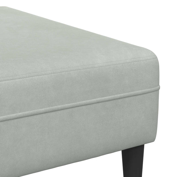 vidaXL Living Room Sofa 3-piece Light Gray 250 x 188 x 76 cm