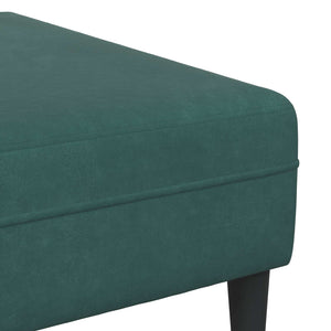 vidaXL Living Room Sofa 3 pcs Dark Green 250 x 188 x 76 cm