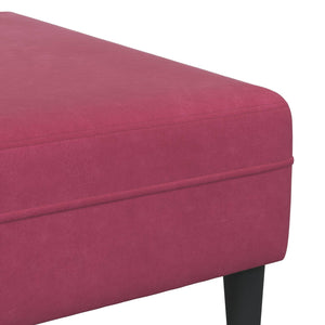 vidaXL Living Room Sofa 3 pcs Wine Red 250 x 188 x 76 cm