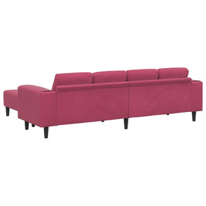 vidaXL Living Room Sofa 3 pcs Wine Red 250 x 188 x 76 cm
