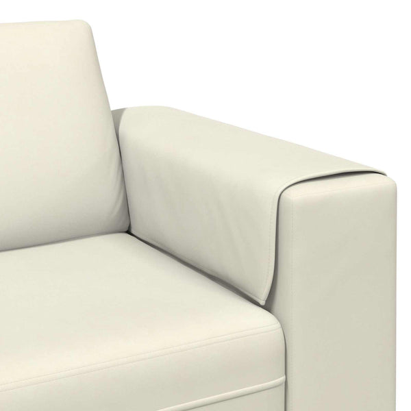 vidaXL Living Room Sofa 3-piece Cream 250 x 188 x 76 cm