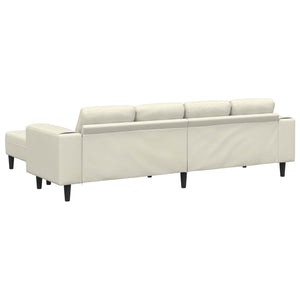 vidaXL Living Room Sofa 3-piece Cream 250 x 188 x 76 cm
