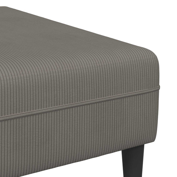 vidaXL Sofa Light Gray 250 x 188 x 76 cm Corduroy