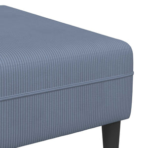 vidaXL Sofa Blue 250 x 188 x 76 cm Corduroy