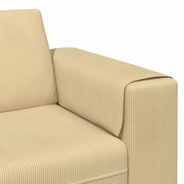 vidaXL Sofa Grey-Green 250 x 188 x 76 cm Corduroy