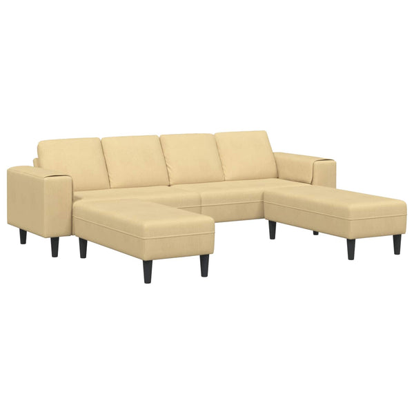 vidaXL Sofa Grey-Green 250 x 188 x 76 cm Corduroy