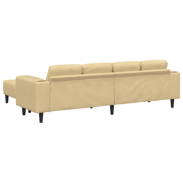 vidaXL Sofa Grey-Green 250 x 188 x 76 cm Corduroy