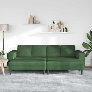 vidaXL Sofa Dark Green 250 x 188 x 76 cm Corduroy