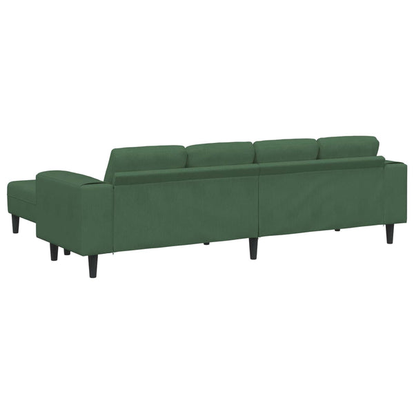 vidaXL Sofa Dark Green 250 x 188 x 76 cm Corduroy