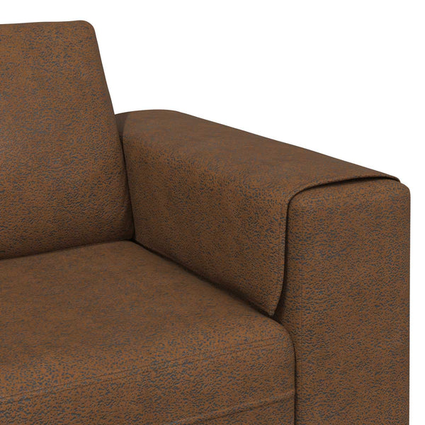 vidaXL 3-Piece Living Room Sofa Set Brown