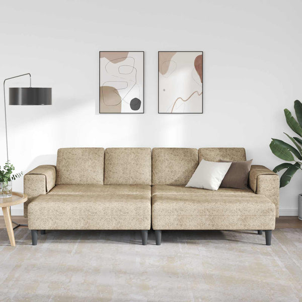 vidaXL Living Room Sofa Set 3 pcs Light Grey