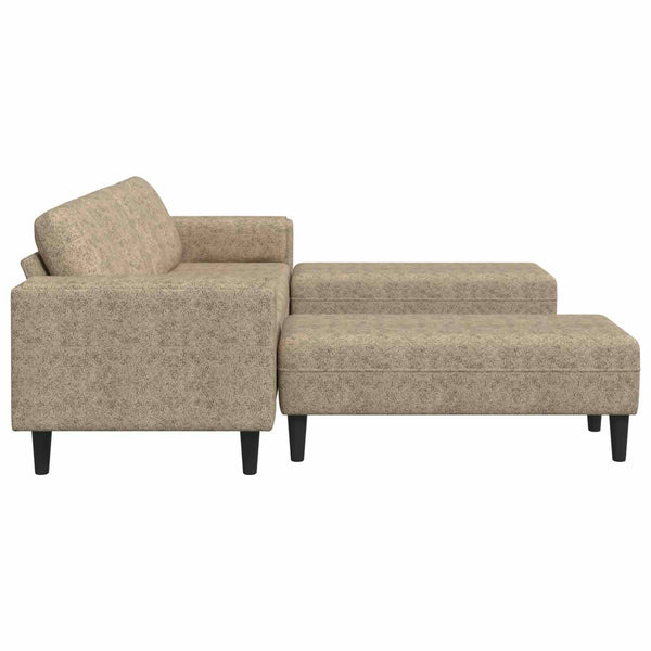 vidaXL Living Room Sofa Set 3 pcs Light Grey