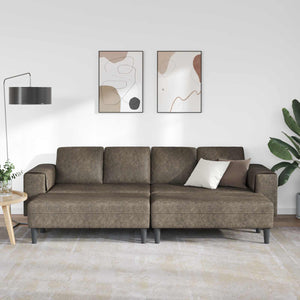 vidaXL Living Room Sofa 3 pcs Dark Grey