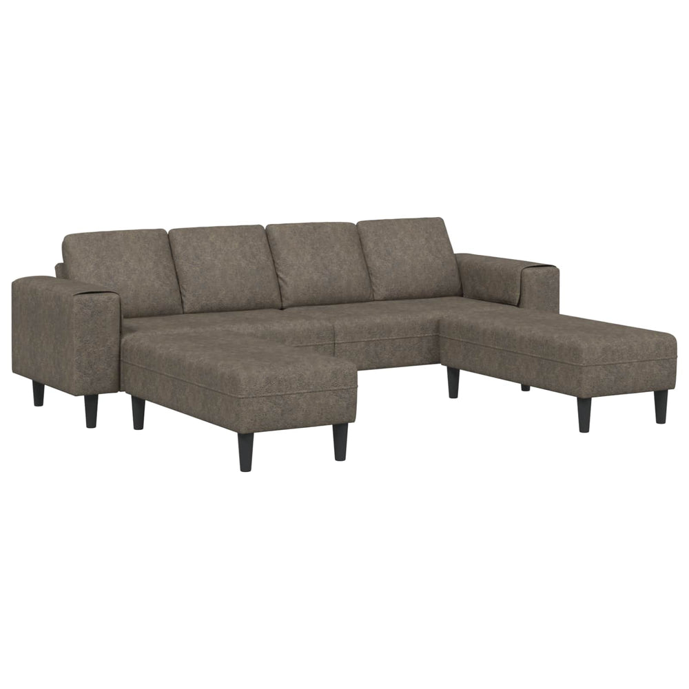 vidaXL Living Room Sofa 3 pcs Dark Grey