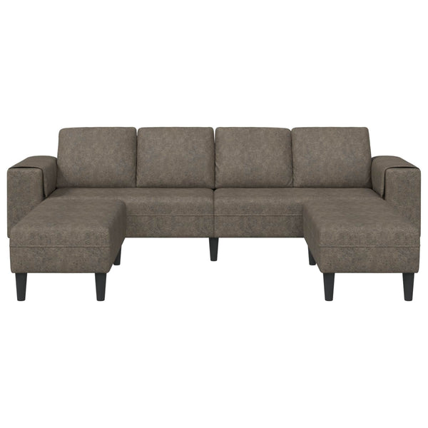 vidaXL Living Room Sofa 3 pcs Dark Grey