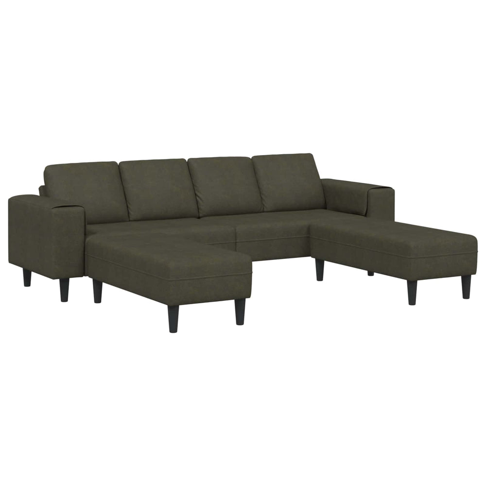 vidaXL Living Room Sofa 3 pcs Olive Green