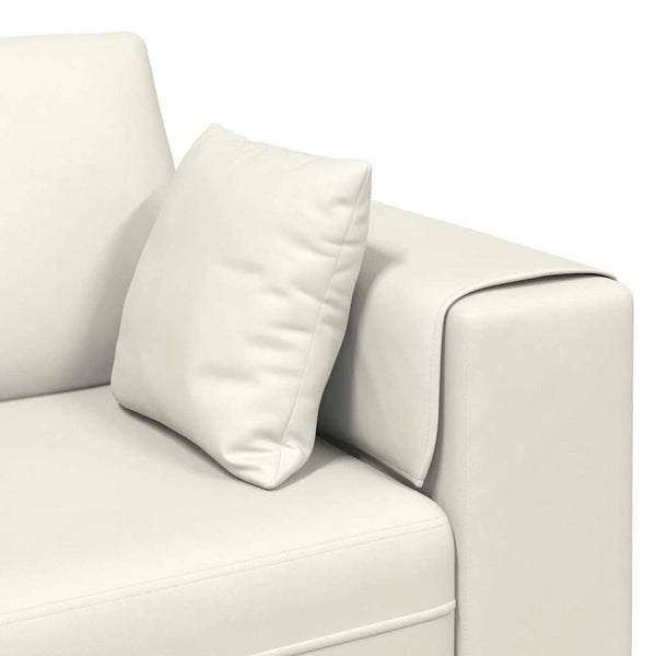 vidaXL Sofa Cream 250 x 77 x 76 cm Velvet