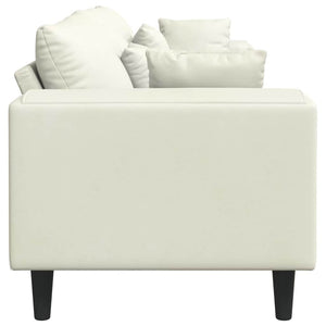 vidaXL Sofa Cream 250 x 77 x 76 cm Velvet