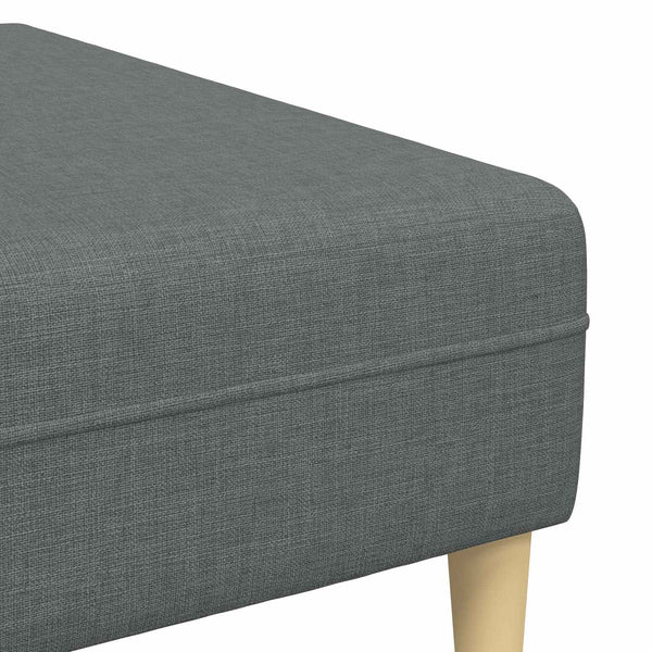 vidaXL 3-piece Sofa with Cushions Dark Grey Fabric