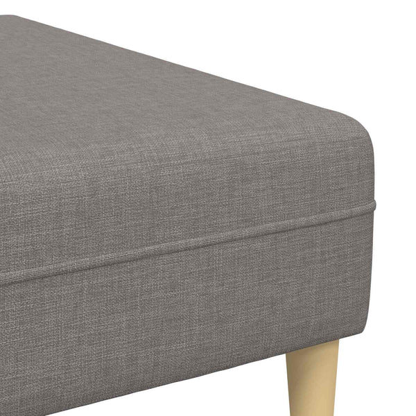 vidaXL 3-Piece Sofa with Cushions Taupe Fabric