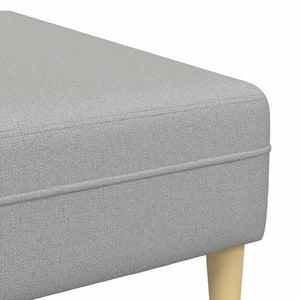 vidaXL Sofa with Cushions 3 pcs Cloud Gray Fabric