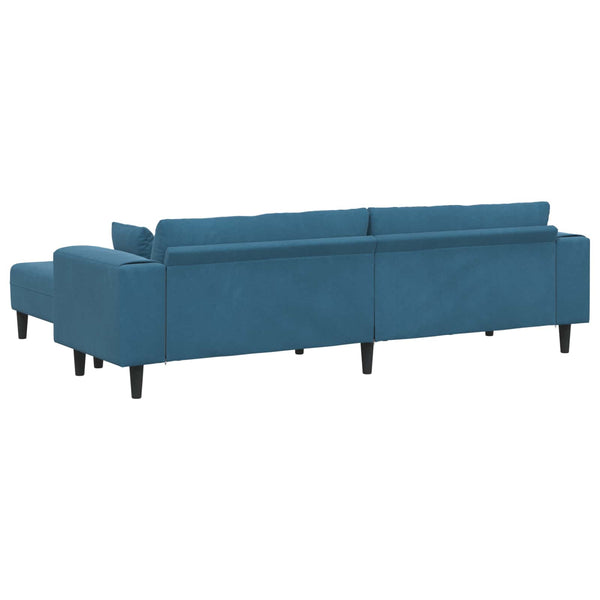 vidaXL 3-Piece Sofa Blue 250 x 188 x 76 cm Velvet