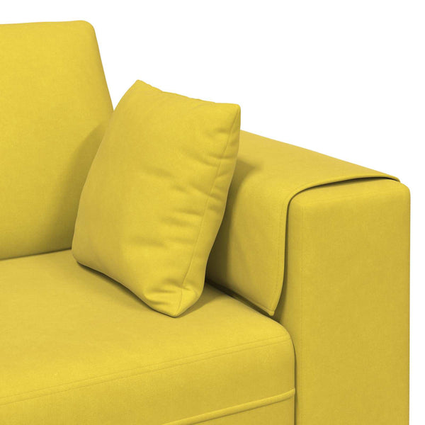 vidaXL 3-Piece Sofa Yellow 250 x 188 x 76 cm Velvet