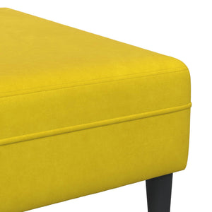 vidaXL 3-Piece Sofa Yellow 250 x 188 x 76 cm Velvet